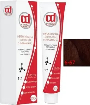 Constant Delight Crema Colorante с витамином С 6/67 темно-русый шоколадно-медный