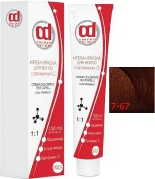 Constant Delight Crema Colorante с витамином С 7/67 средне-русый шоколадно-медный