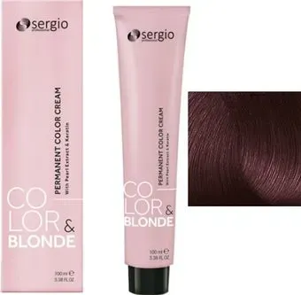 Sergio Professional Color&Blonde 4.53 коричневый махагон золотистый