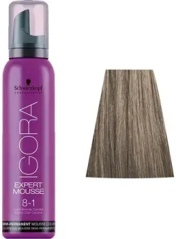 Schwarzkopf Professional Igora Expert Mousse Semi-Permanent Color 8-1 100 мл