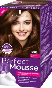 Schwarzkopf Perfect Mousse 668 (лесной орех)