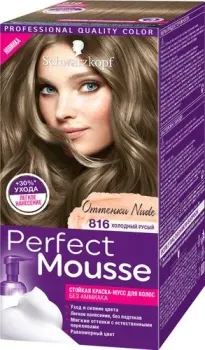 Schwarzkopf Perfect Mousse Nude 816 (холодный русый)