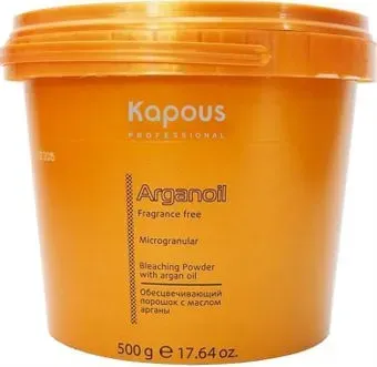 Kapous Professional Обесцвечивающий порошок для волос с маслом арганы 500 мл