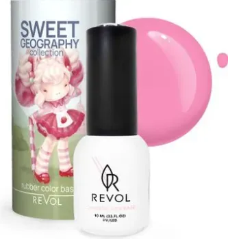 REVOL Rubber Base Sweet geography (№8 Parfait розовый)