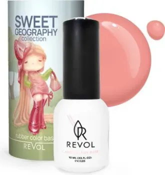 REVOL Rubber Base Sweet geography (№1 Spagetti ice cream персиковый)