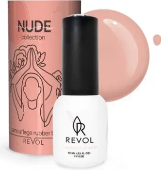REVOL Camouflage Rubber Base Nude (№9 Yoga персиковый)