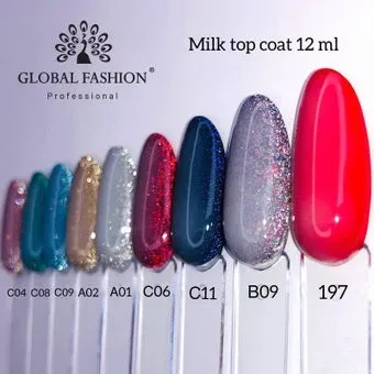 Global Fashion Milk Top Coat без липкого слоя 12 мл