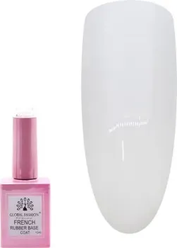 Global Fashion Rubber Base Coat French молочная 15 мл