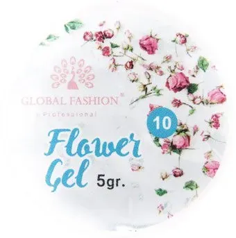 Global Fashion Flower Gel с сухоцветами (тон 10) 5 г