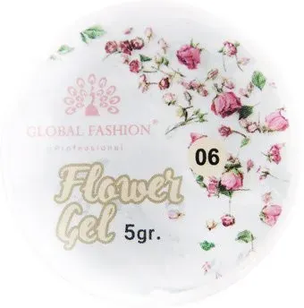 Global Fashion Flower Gel с сухоцветами (тон 06) 5 г