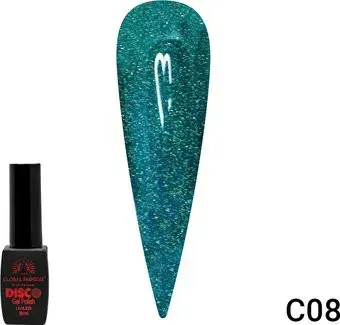 Global Fashion Disco Gel Polish (тон С08) 8 мл