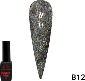 Global Fashion Disco Gel Polish (тон В12) 8 мл