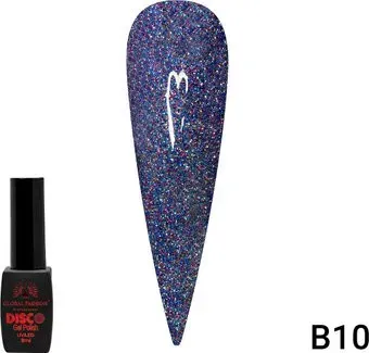 Global Fashion Disco Gel Polish (тон В10) 8 мл