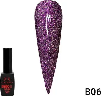 Global Fashion Disco Gel Polish (тон В06) 8 мл