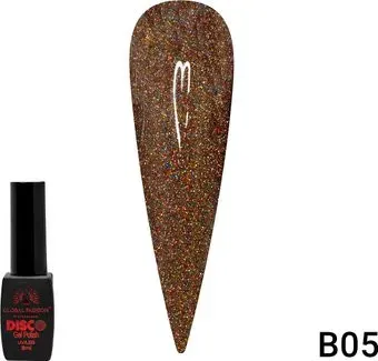Global Fashion Disco Gel Polish (тон В05) 8 мл
