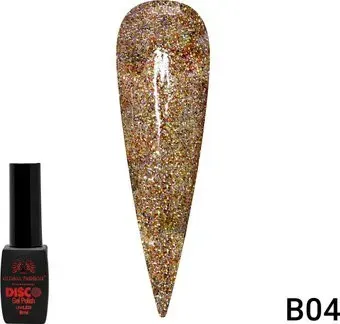 Global Fashion Disco Gel Polish (тон В04) 8 мл