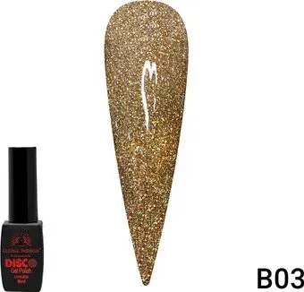 Global Fashion Disco Gel Polish (тон В03) 8 мл