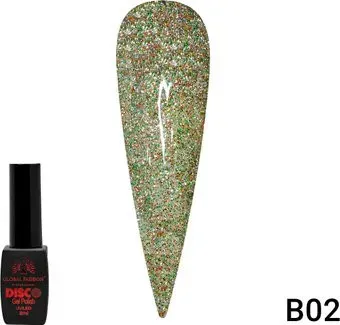 Global Fashion Disco Gel Polish (тон В02) 8 мл