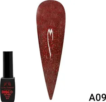 Global Fashion Disco Gel Polish (тон A09) 8 мл