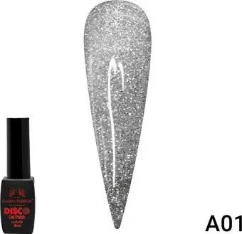 Global Fashion Disco Gel Polish (тон A01) 8 мл