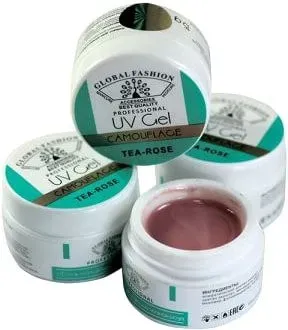 Global Fashion Tea Rose для наращивания (розовый) 15 г