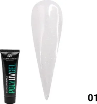 Global Fashion Polygel with shimmer (тон 01) 30 г