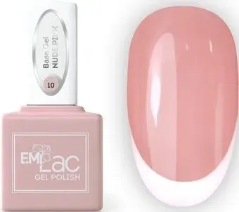 Emi E.MiLac Base Gel Нюдово-розовый 10 9 мл