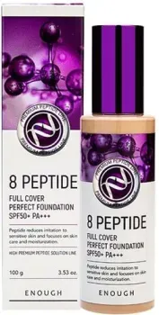 Enough 8 Peptide Full Cover Perfect Foundation SPF50+ PA+++ тон 21