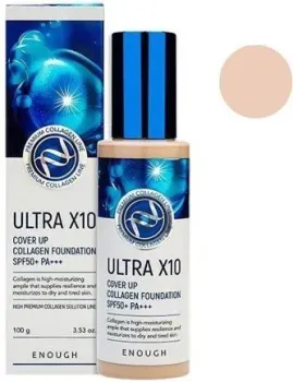 Enough Ultra X10 Cover up Collagen Foundation тон 13 100 г