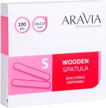 Aravia Professional деревянные одноразовые 1330 (S, 100шт)