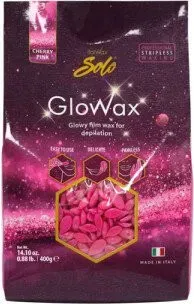 ItalWax для депиляции Glowax Cherry Pink Вишня горячий пленочный в гранулах (400 г)