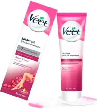 Veet с ароматом бархатной розы и эфирными маслами 90 мл