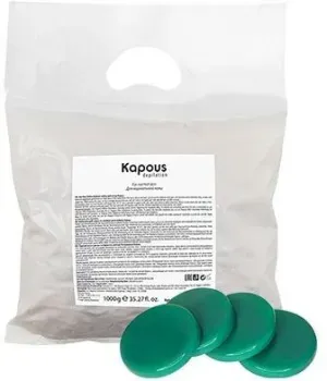 Kapous Горячий воск зеленый с Хлорофиллом в дисках, 1000 г