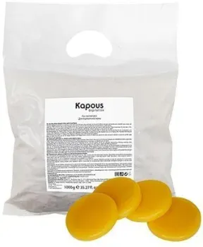 Kapous Эластичный воск желтый Натуральный в дисках, 1000 г