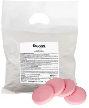 Kapous Эластичный воск розовый с Диоксидом Титаниума в дисках, 1000 г