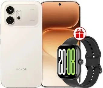 HONOR 600 Dual SIM 12GB/256GB международная версия (бежевый) + умные часы HONOR Choice InFoWear Watch 2 Pro по акции