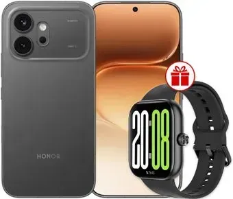 HONOR 600 Dual SIM 8GB/256GB международная версия (черный) + умные часы HONOR Choice InFoWear Watch 2 Pro по акции