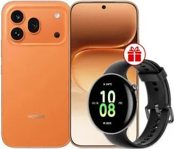 HONOR 600 Pro Dual SIM 12GB/256GB международная версия (оранжевый) + умные часы HONOR Watch Fit по акции