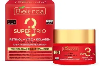 Bielenda Крем для лица Super Trio Retinol+Vit C+Kolagen 50+ день/ночь 50 мл