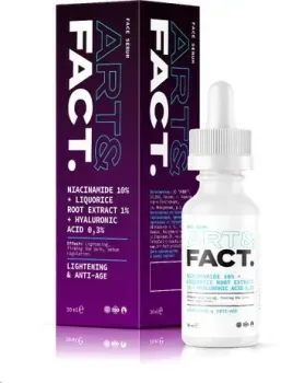 Art&Fact Сыворотка для лица Niacinamide 10% + Liquorice Root Extr 1% себорегулирующая (30 мл)