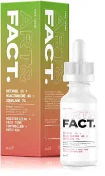 Art&Fact Сыворотка для лица Retinol 1%+Niacinamide 4%+Squalane 7% антивозрастная (30 мл)