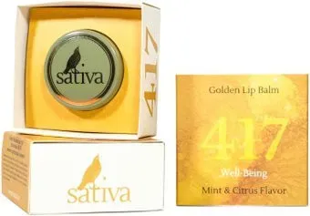 Sativa Бальзам для губ Блеск золотистый №417 8 г