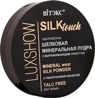 Витэкс Luxshow silktouch шелковая минеральная пудра для лица ультралегкая без талька 01 , 8 г