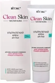 Витэкс Clean Skin чистая кожа ультралегкий крем для лица 24ч с анти-акне комплексом 50 мл