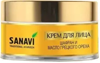 Sanavi Крем для лица Шафран и масло грецкого ореха (50 г)