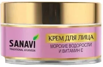 Sanavi Крем для лица Морские водоросли и витамин Е (50 г)