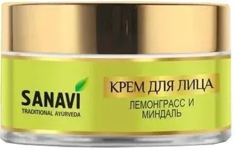 Sanavi Крем для лица Лемонграсс и миндаль (50 г)