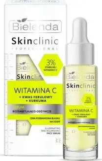 Bielenda Сыворотка для лица Skin clinic professional Осветляющая и питательная с витамином С 30 мл