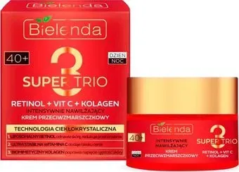 Bielenda Крем для лица Super trio Интенсивно увлажняющий против морщин 40+ 50 мл