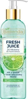 Bielenda Гель для умывания Fresh juice Детоксифицирующий мицеллярный Лайм 190 мл